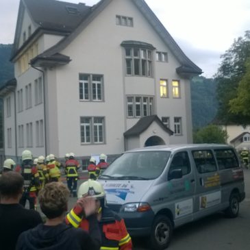 4. Einsatzübung “Evakuation Schulhaus” vom 29.08.2016